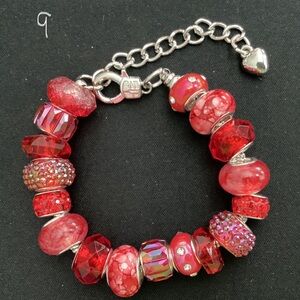 Lampwork Bead Charm Bracelet